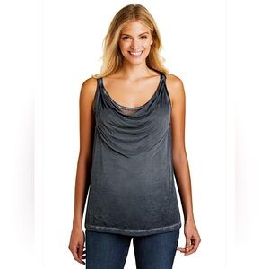 PULZ Grey Double Layer Tank Top, Size S